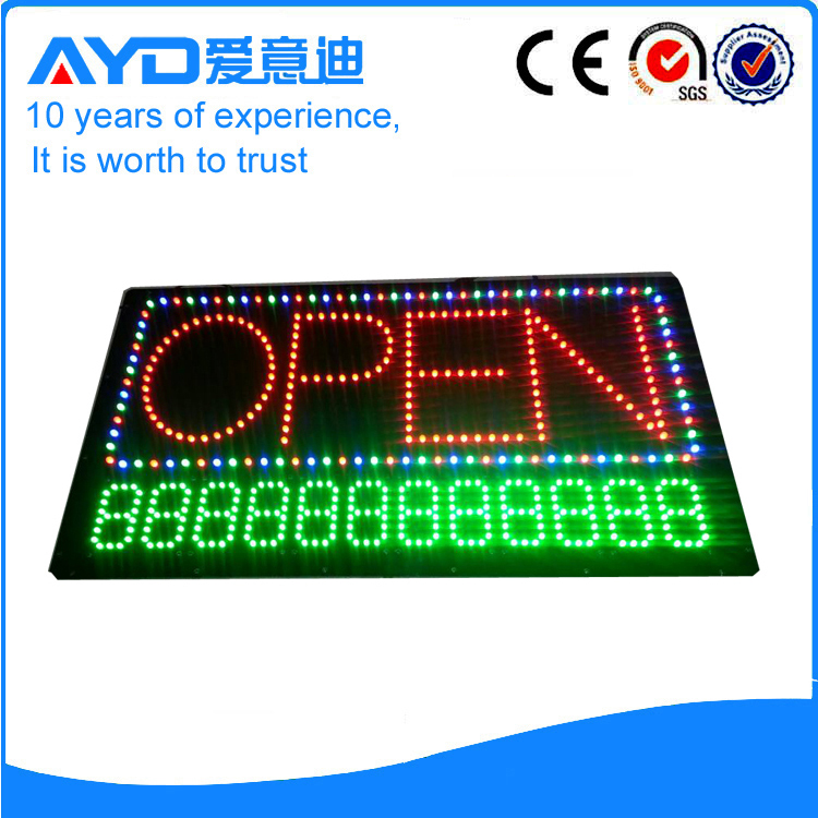 Indoor Number LED Open Sign