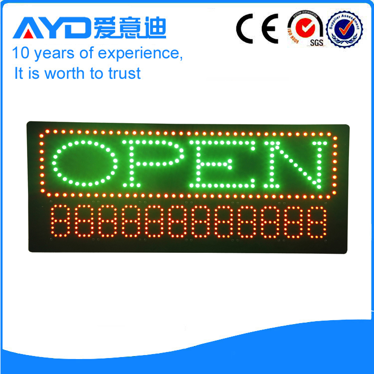 AYD Phone Number LED Open Sign