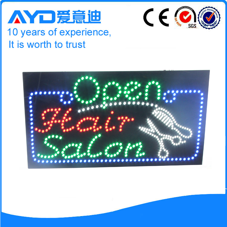 AYD LED Open Hair Salon Sign