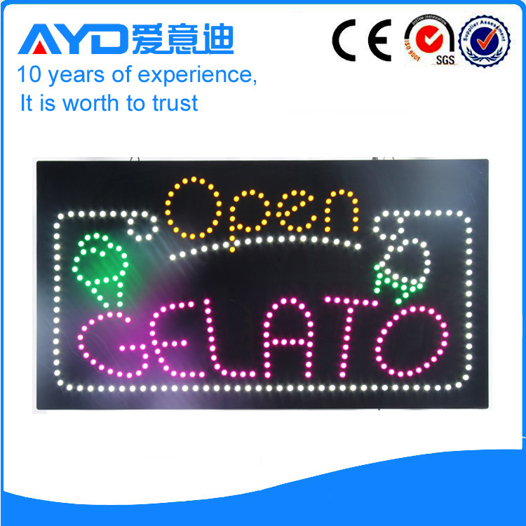 AYD LED Open Gelato Sign