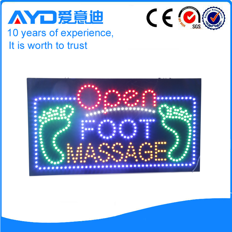 AYD LED Open Foot Massage Sign