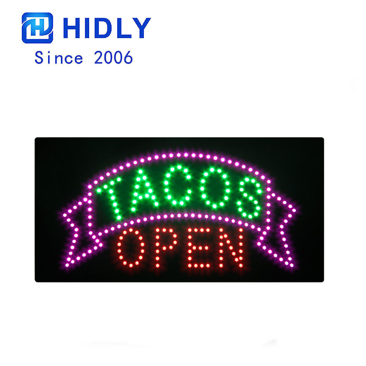 led open sign