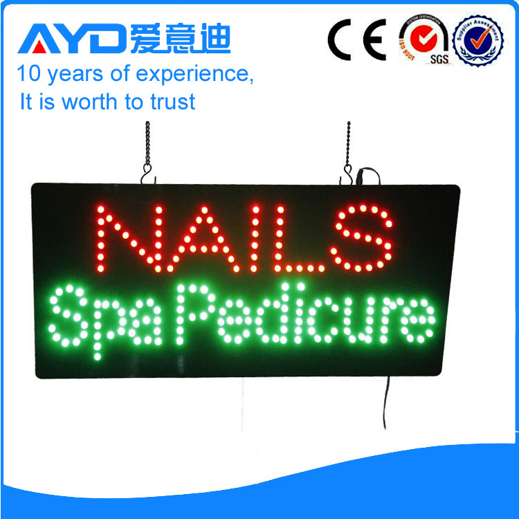 AYD LED Nails Spa Pedicure Sign