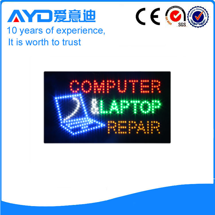 AYD Bright LED Computer Repair Sign