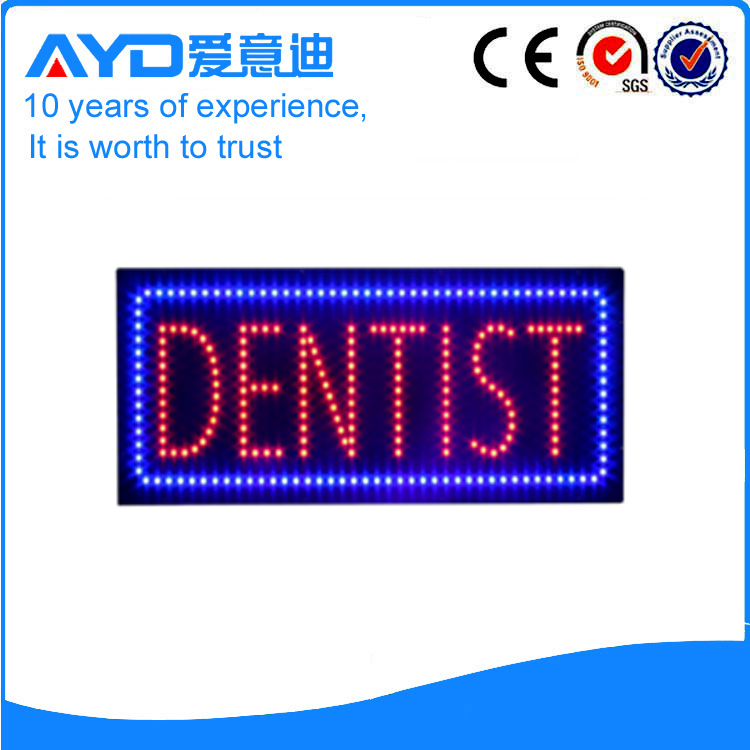 AYD LED Bright Dentist Sign For Sales