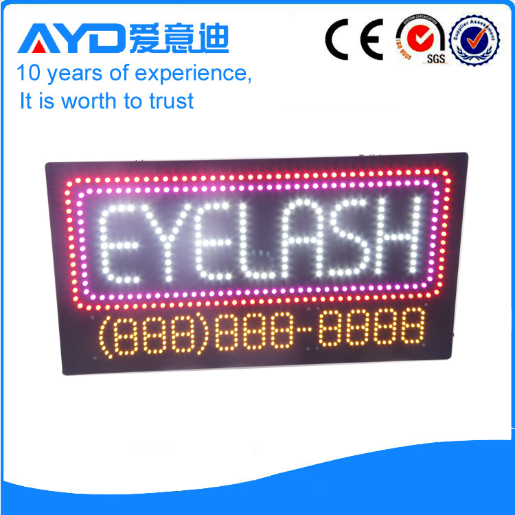 Hidly Super Bright Small LED Eyelash Telephone NO. Signs