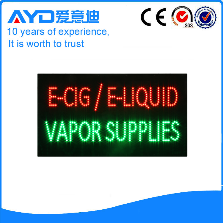 Hidly Bright LED E-CIG-LIQUID VAPOR SUPPLIES Signs HSE0273