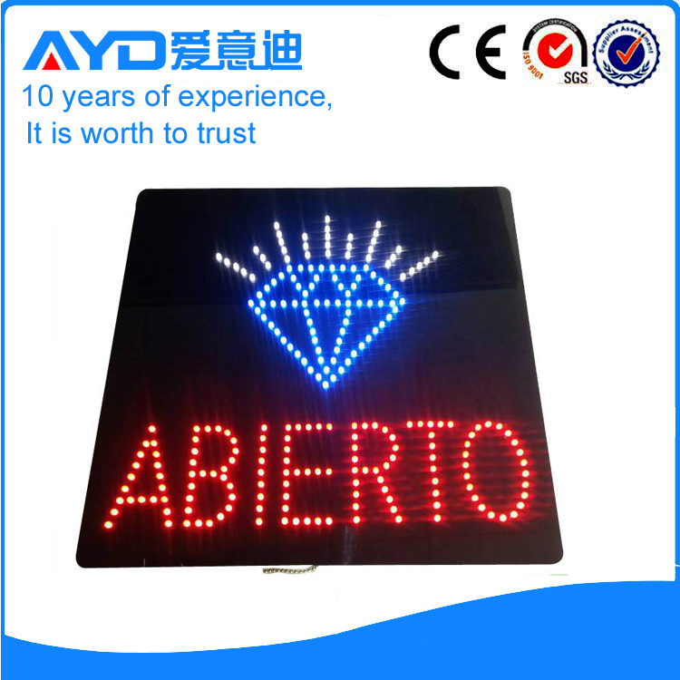 Indoor Good Design LED Abierto Sign