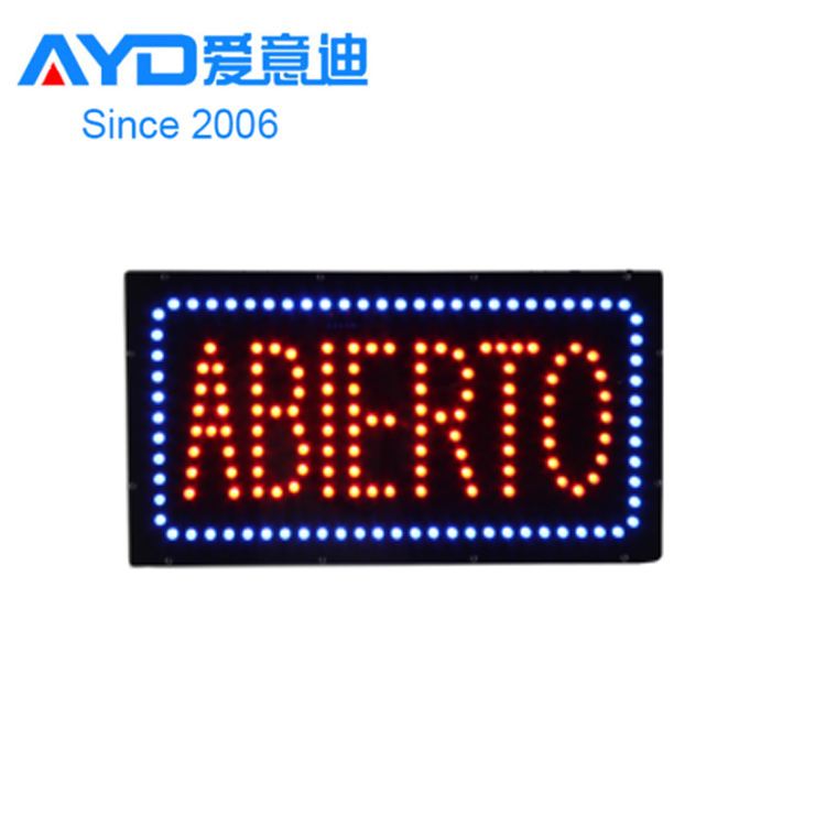 AYD Good Custom Design LED Abierto Sign HSA0148