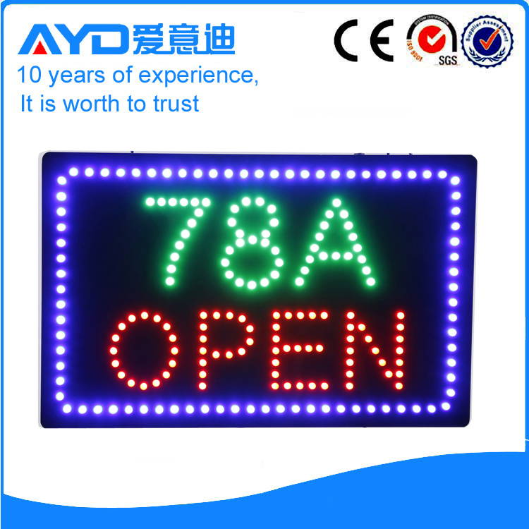 AYD Good Price LED 78A Open Sign